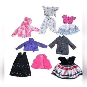 My Life 18" Doll Clothes Lot Jackets Dresses Skirt & Outfit Set Easter